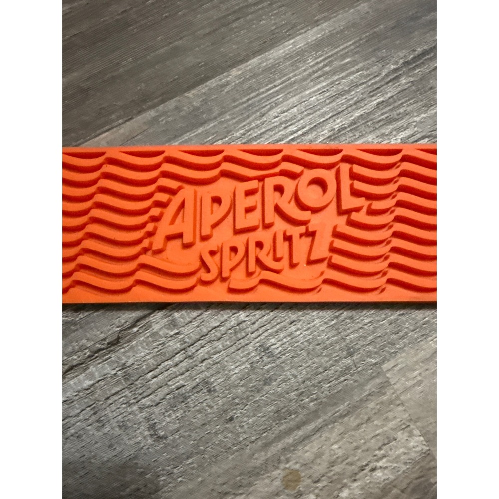 Aperol Spritz Orange Rubber Bar Runner Spill Mat Home Barware Decor